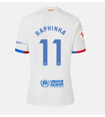 Lacne Ženy Futbalové dres Barcelona Raphinha Belloli #11 2023-24 Krátky Rukáv - Preč